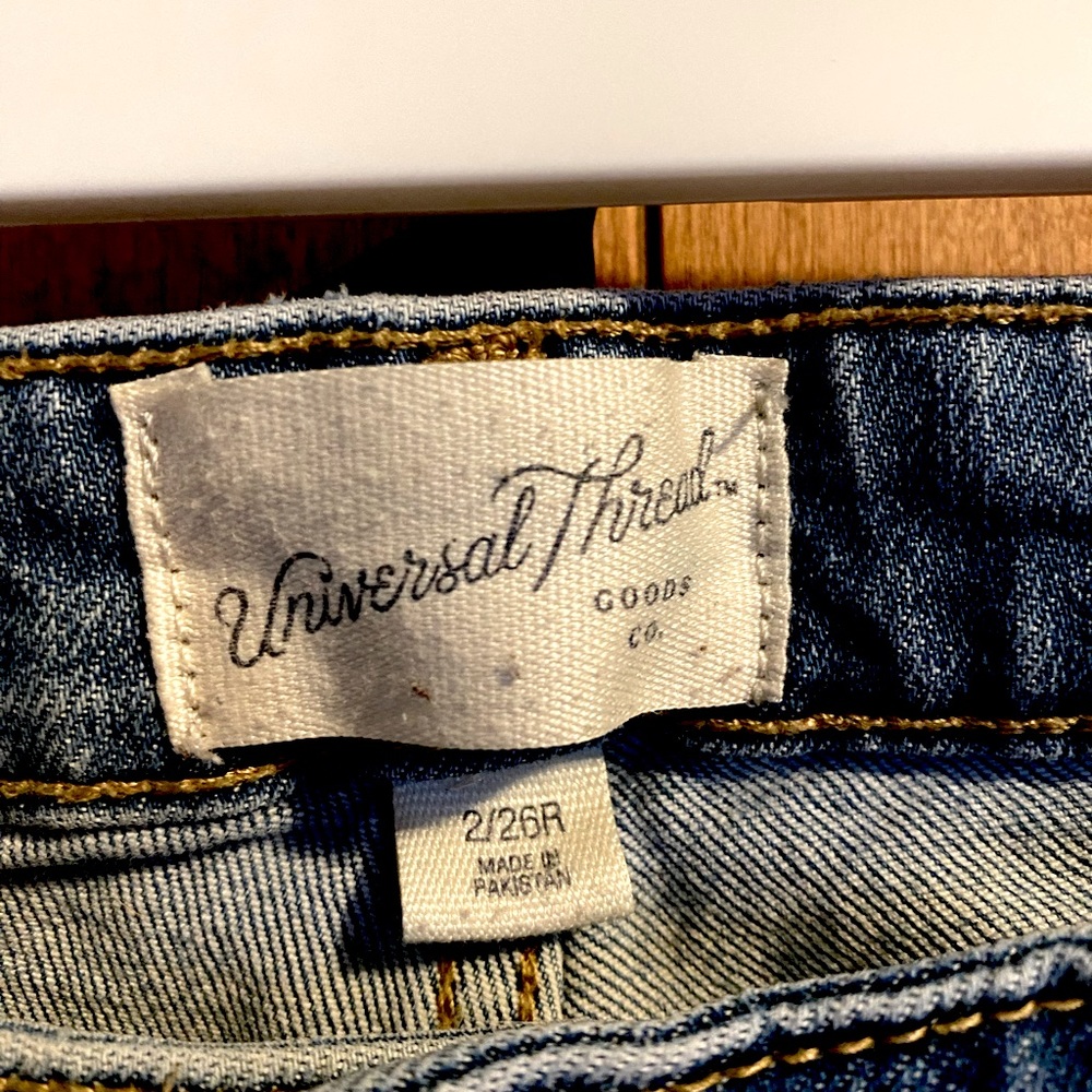 High rise, straight, denim jeans • Universal Thread